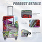 HouseOfZazla PC spinner wheel luggage set with combination lock and durable hard case