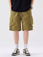 Men's Full Size Drawstring Cargo Shorts Plus Size - Farnelli
