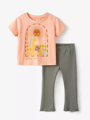 Children's Graphic Tee & Pants Set - Farnelli