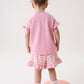 Children's Cute Bunny Applique Ruffle Trim Set - Farnelli