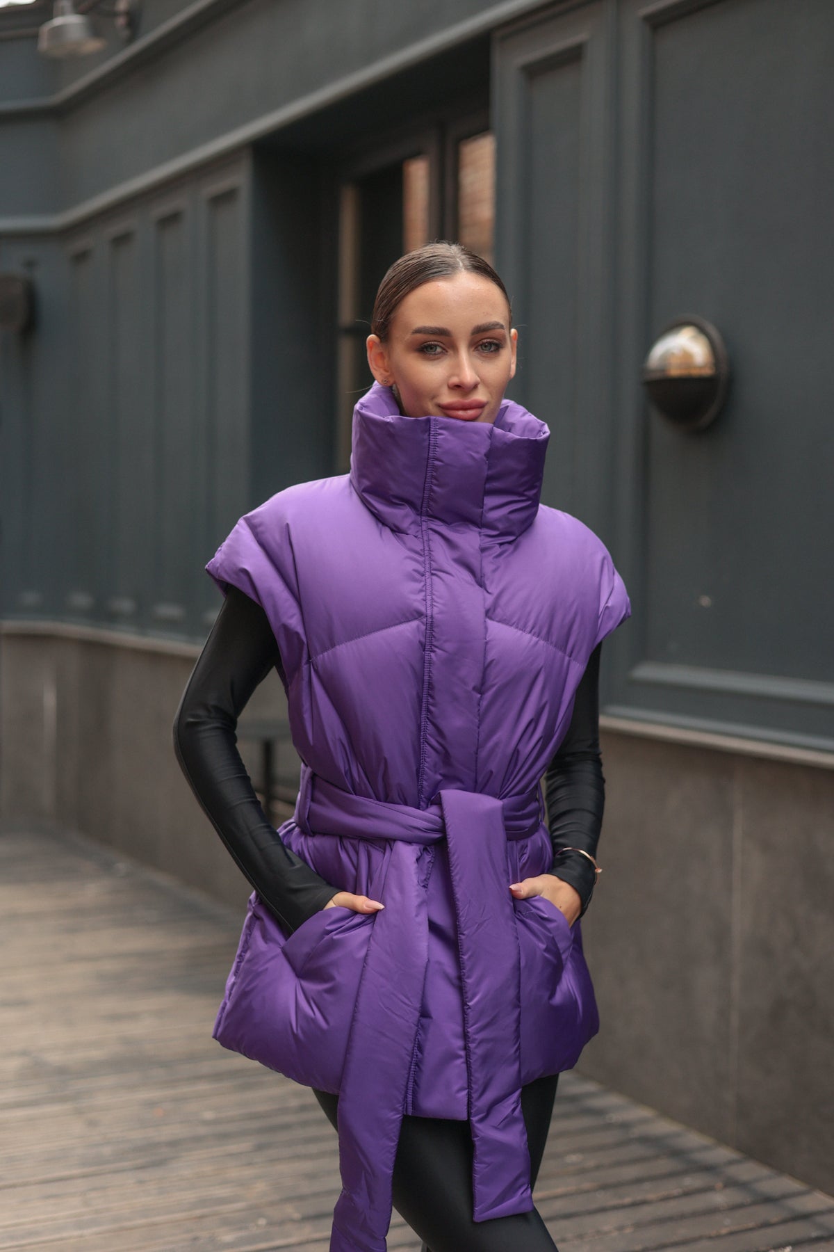 Alaska Outerwear Company Ziva down fill vest in a sleek quilted design