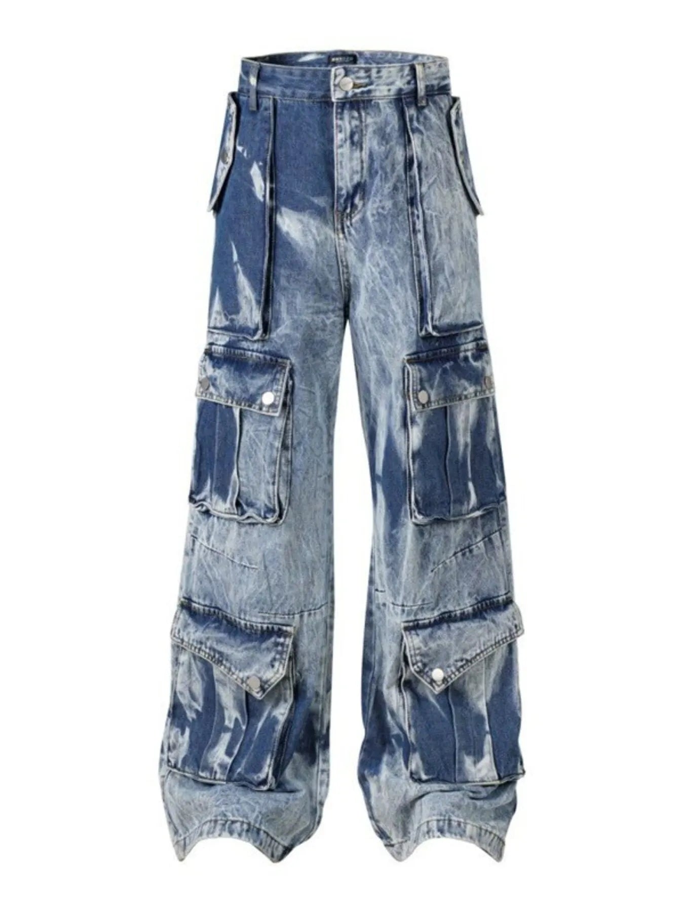 Men's Wide Leg Cargo Jeans - Farnelli