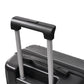 HouseOfZazla 20-inch black hardshell carry-on luggage with TSA lock
