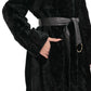 Genuine Astrakhan Silver Fox Trim Coat