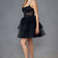 Juliet JT935K Dress Corset Top Tulle Ruffle Cocktail Skirt