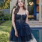 Juliet JT935K Dress Corset Top Tulle Ruffle Cocktail Skirt