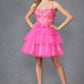 Juliet JT935K Dress Corset Top Tulle Ruffle Cocktail Skirt