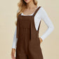 Double Take Full Size Texture Sleeveless Romper - Farnelli