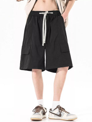 Men's Plus Size Cargo Drawstring Shorts - Farnelli