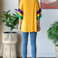 Heimish Full Size Round Neck Color Block Ruffled Half Sleeve Top Plus Size - Farnelli
