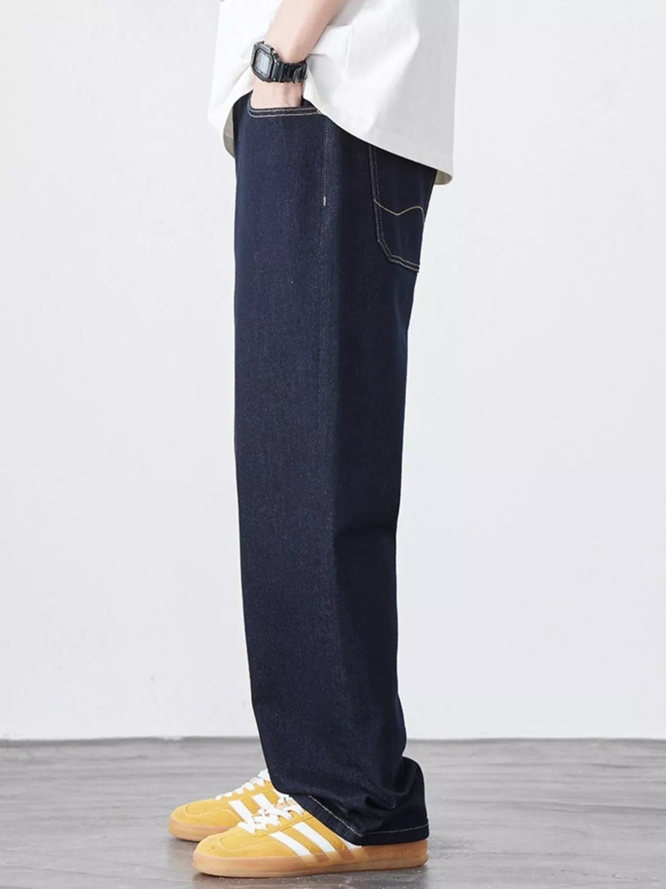 Men's Wash Relaxed Fit Jeans - Farnelli