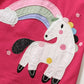 Children's Unicorn Rainbow Round Neck Casual Dress - Farnelli