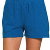 Zenana Cotton Slub Shorts - CLASSIC BLUE