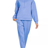 Zenana Scuba Half Zip Pullover and Jogger Set - CORNFLOWER BLUE