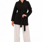 Opera Cashmere Blend Overcoat in Black