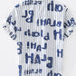 Men's Plus Size Letter Print Striped Short Sleeve Casual Shirt - Farnelli