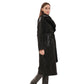 Genuine Mink Fur Eco Suede Coat