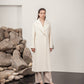 Premium 100% Australian Merino Wool Coat in Marshmallow