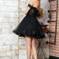 Juliet JT947L Short Off the Shoulder Homecoming A-Line Dress