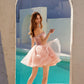 Juliet JT947L Short Off the Shoulder Homecoming A-Line Dress