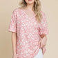 BOMBOM Loose Fit Animal Print Soft Knit Top - Farnelli