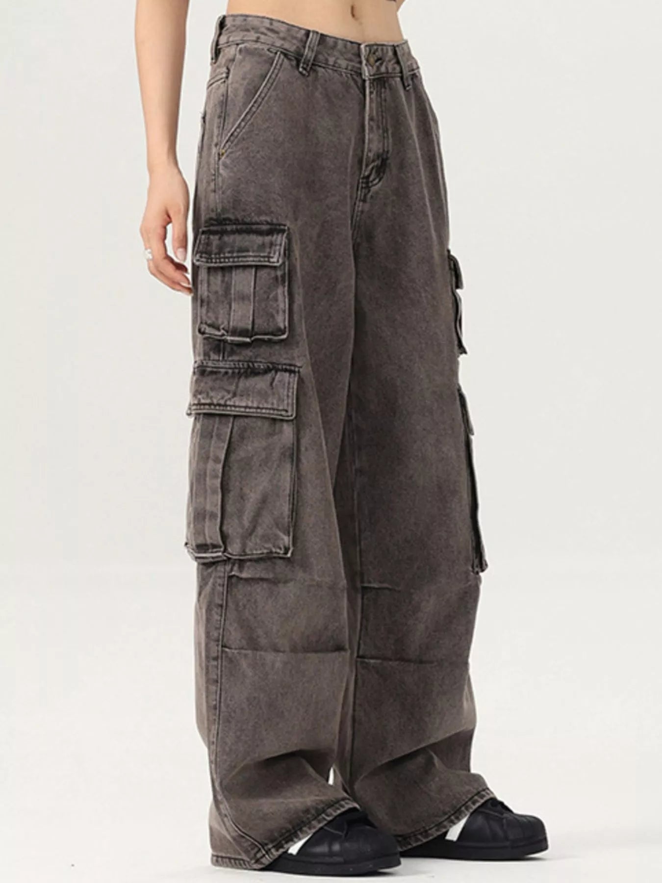 Men's Vintage Wash Cargo Jeans - Farnelli