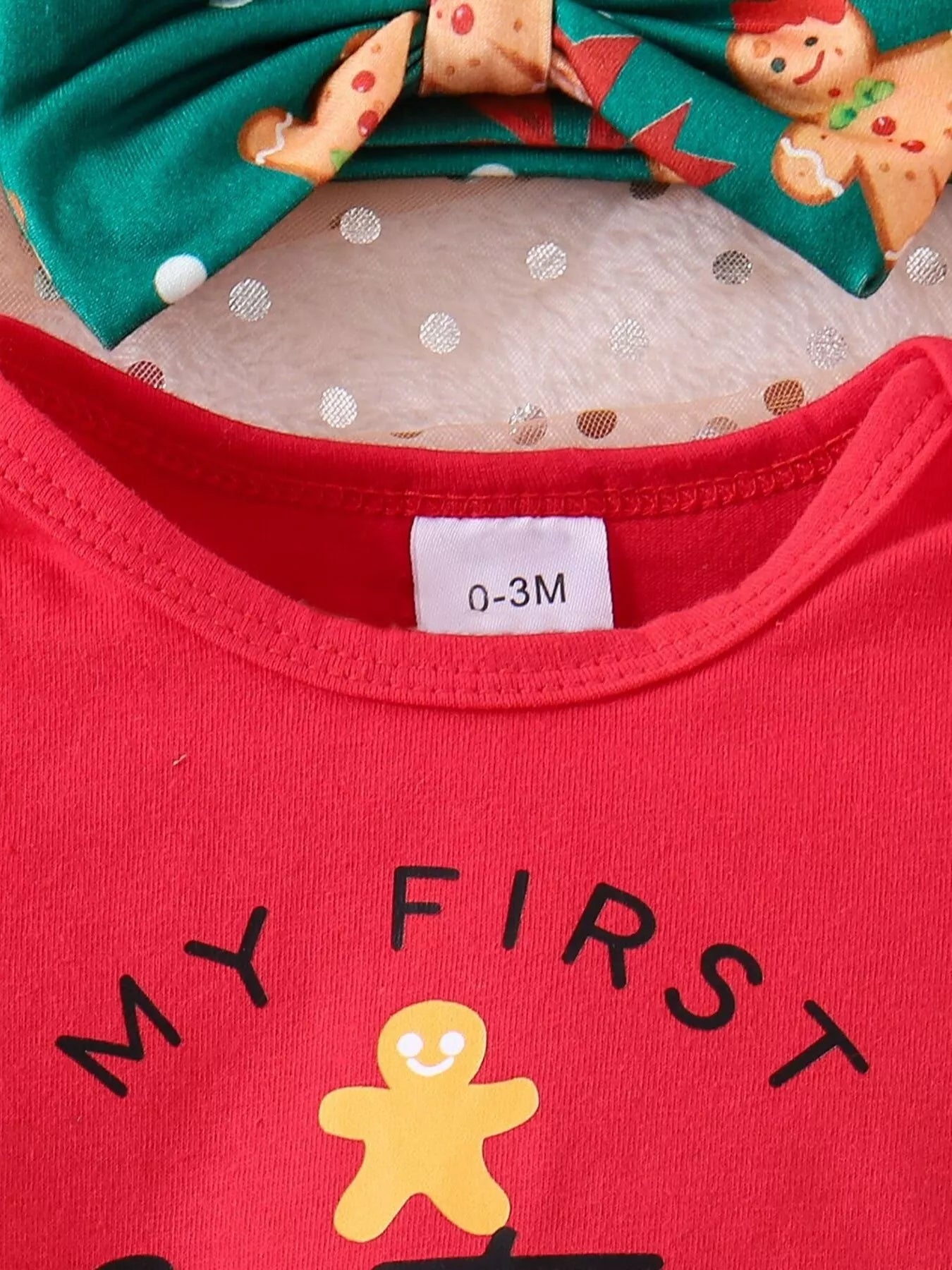 Children's My First Christmas Ruffle Sleeve Set - Farnelli