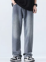 Men's Relaxed Fit Straight Leg Jeans - Farnelli