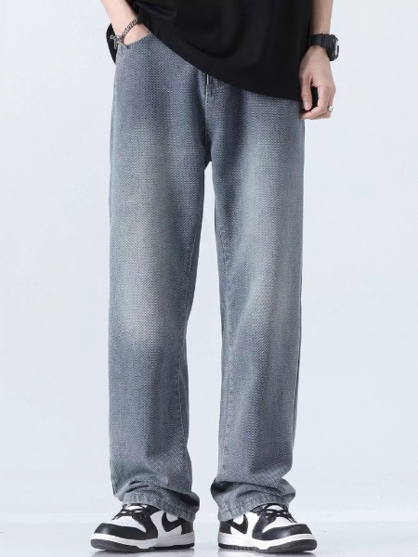 Men's Relaxed Fit Straight Leg Jeans - Farnelli