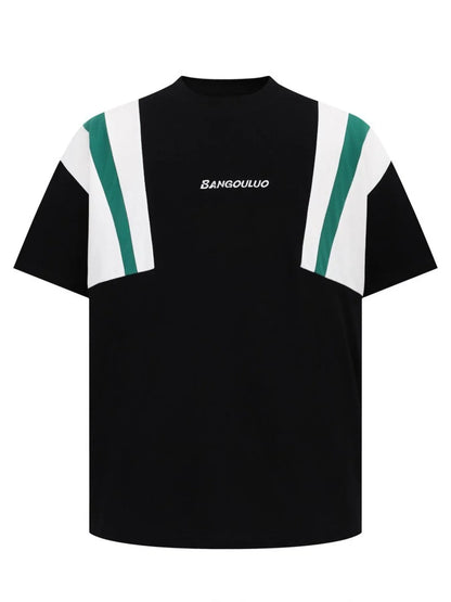 Men's Contrast Short Sleeve Oversized T-Shirt - Farnelli