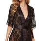Lace Short Sleeve Lingerie Robe