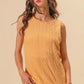 BiBi Textured Sweather Knit Twist Back Sleeveless Top - Farnelli