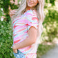 Cali Abstract Short Sleeve Blouse - Farnelli