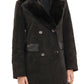 Genuine  Mink Fur Eco Suede Coat