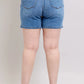 Judy Blue Full Size 2 Button Denim Shorts with Pockets Plus Size - Farnelli