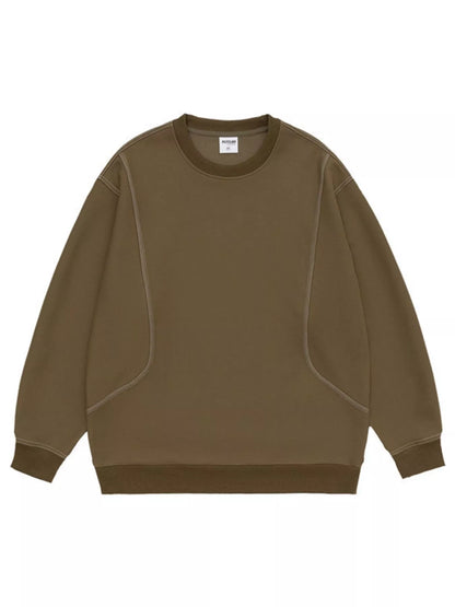 Men's Plus Size Round Neck Long Sleeve Sweatshirt - Farnelli
