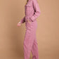 Culture Code Full Size Button Up Drawstring Waist Straight Jumpsuit - Farnelli