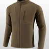 Men's Plus Size Full-Zip Fleece Jacket - Brown