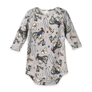 Western Cowboy Rodeo Baby Bodysuit - Bamboo