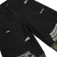 Men's Distressed Camo Trim Denim Bermuda Shorts - Farnelli