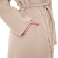 Margaret Premium Lana Wool Cashmere Coat in Royal Creme