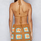 POL Crochet Halter Neck Cami and Skirt Sweater Set - Farnelli