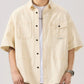 Men's Full Size Button Up Half Sleeve Shirt Plus Size - Farnelli