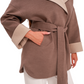 Sandro Cashmere Blend Overcoat in Latte