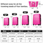 HouseOfZazla 4-piece hardshell luggage set with TSA locks and spinner wheels in multiple colors
