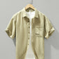 Men's Plus Size Textured Short Sleeve Casual Shirt - Farnelli