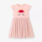 Children's Ruffled Sleeve Tulle Dress - Farnelli