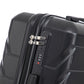 HouseOfZazla 3-piece spinner wheel luggage set with combination locks in multiple sizes