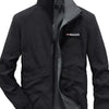 Men's Plus Size Lightweight Zip Up Jacket - Black
