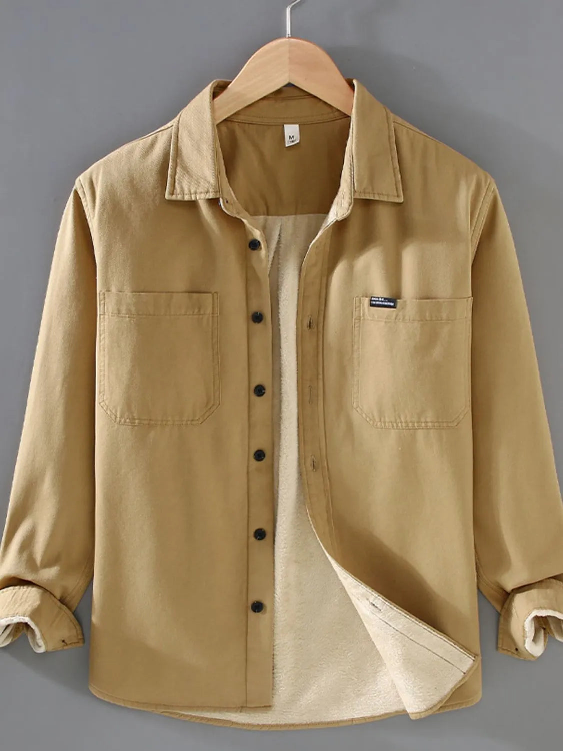 Men's Plus Size Button Up Long Sleeve Shirt - Farnelli
